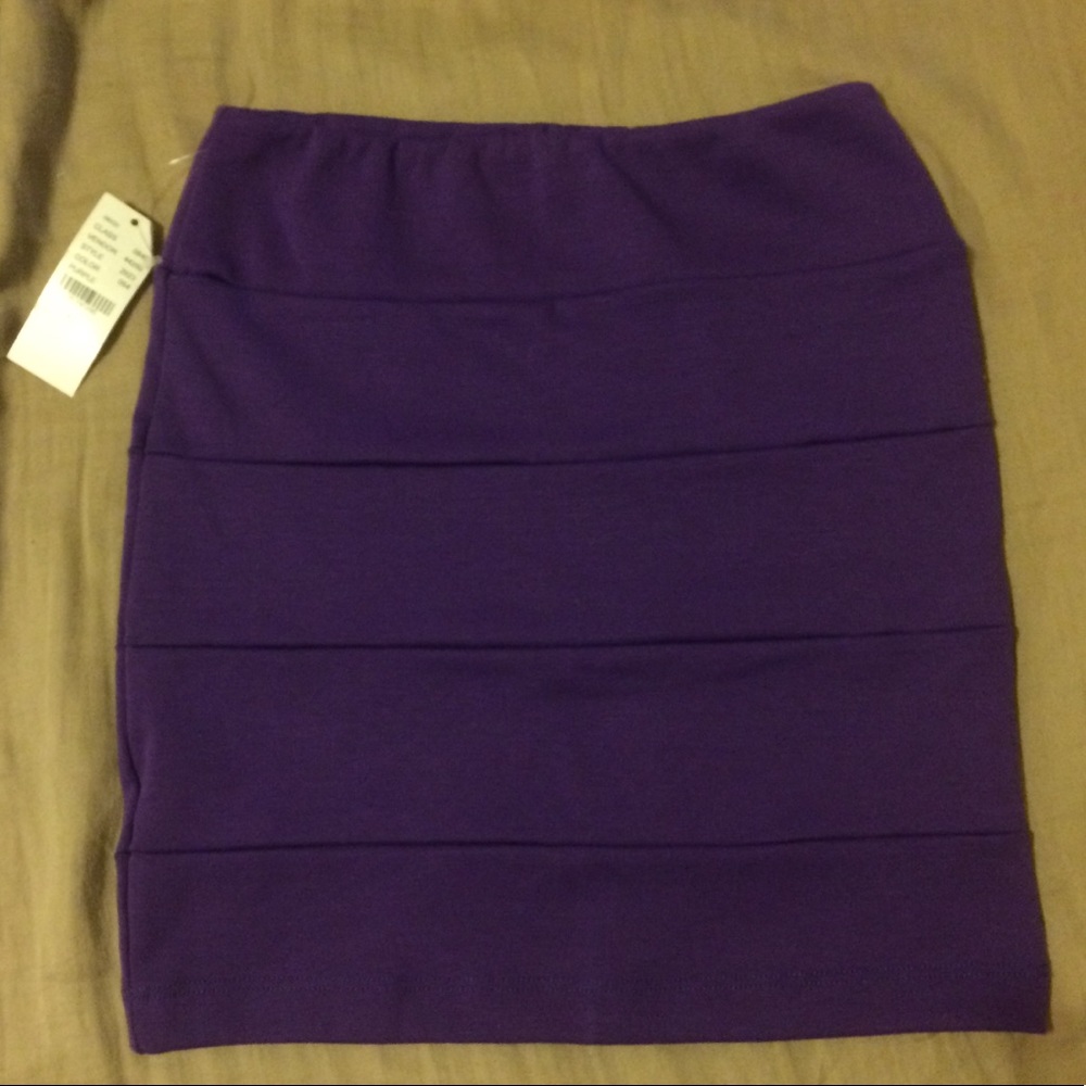 PacSun Purple Banded Skirt